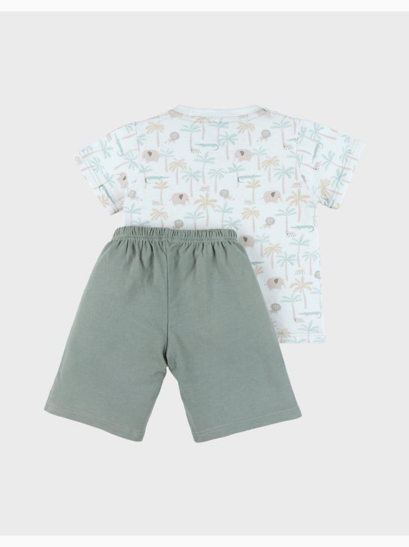 Pyjama bébé, coton imprimé Noukie's Vert - Kiabi