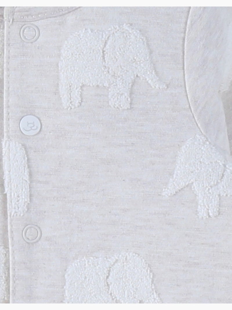 Pyjama bébé, coton jacquard noukie's Beige - Kiabi