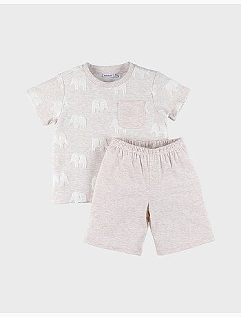 Pyjama bébé, coton jacquard Noukie's