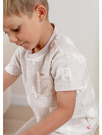 Pyjama bébé, coton jacquard Noukie's