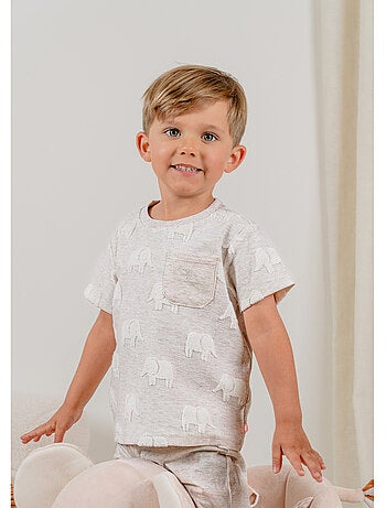 Pyjama bébé, coton jacquard Noukie's