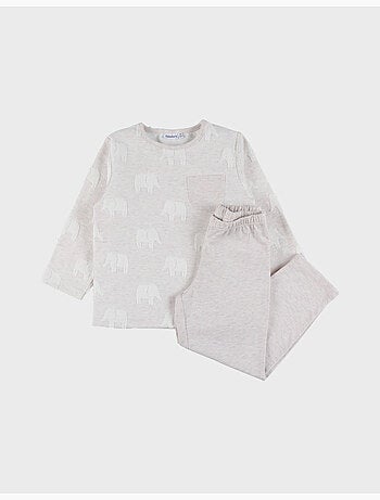 Pyjama bébé, coton jacquard Noukie's