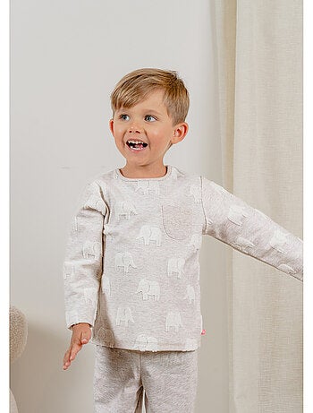 Pyjama bébé, coton jacquard Noukie's