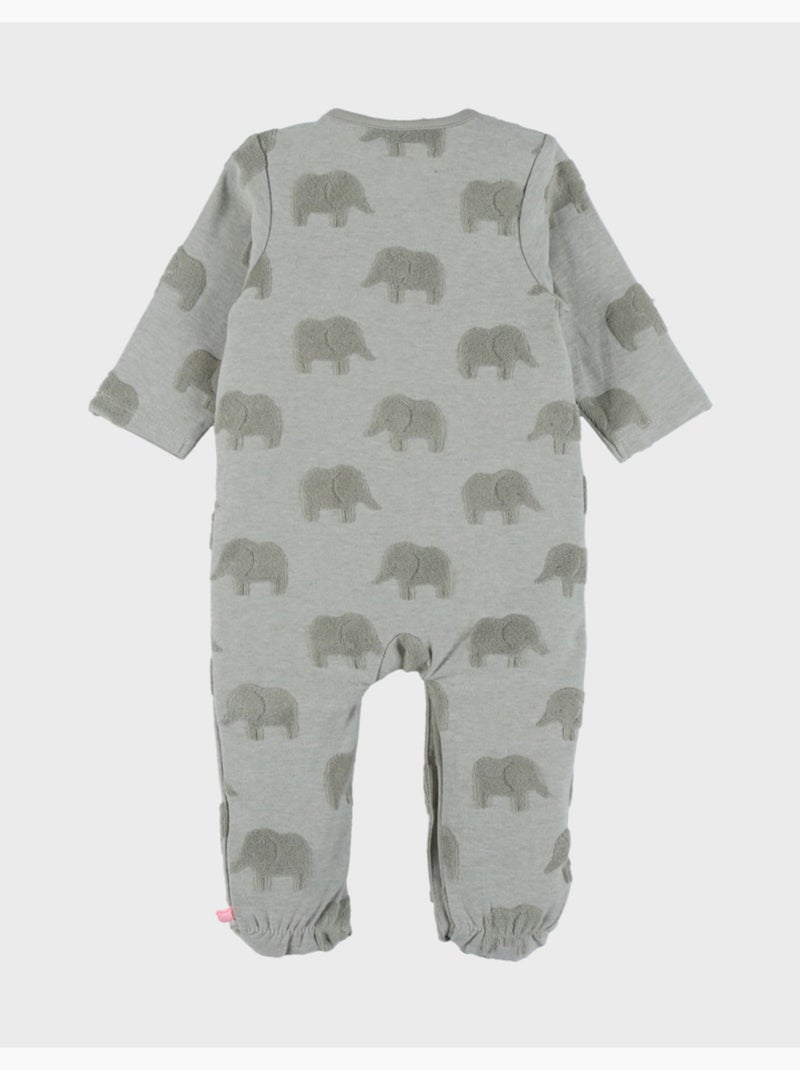 Pyjama bébé, coton jacquard Noukie's Vert - Kiabi
