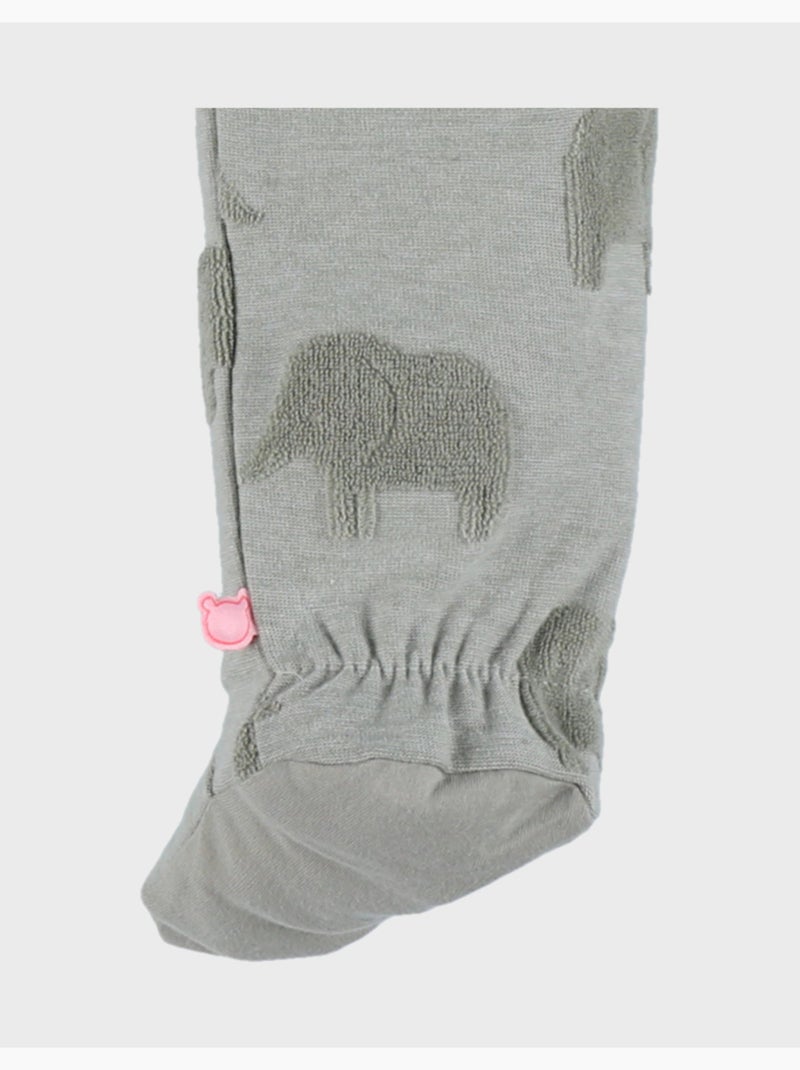 Pyjama bébé, coton jacquard Noukie's Vert - Kiabi