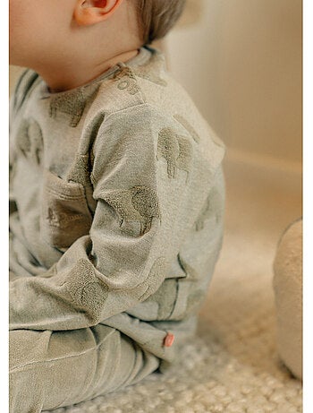 Pyjama bébé, coton jacquard Noukie's