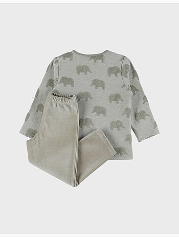 Pyjama bébé, coton jacquard Noukie's