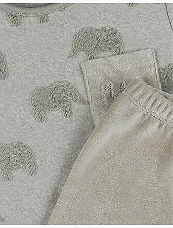 Pyjama bébé, coton jacquard Noukie's