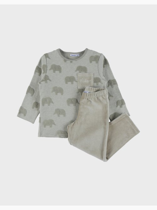 Pyjama bébé, coton jacquard Noukie's - Kiabi Pyjama bébé, coton jacquard Noukie's - Kiabi