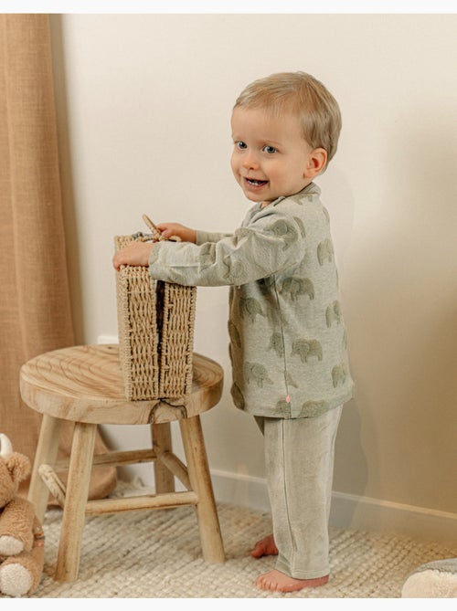 Pyjama bébé, coton jacquard Noukie's - Kiabi Pyjama bébé, coton jacquard Noukie's - Kiabi
