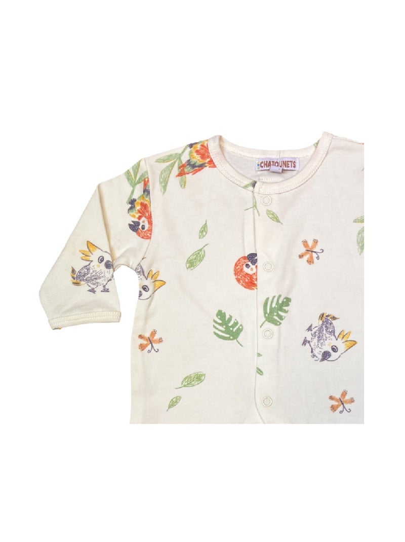 Pyjama bébé Coton Perroquets Les Chatounets Beige - Kiabi