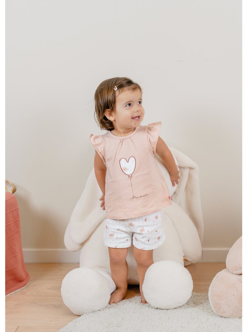 Pyjama bébé, coton pointelle Noukie's Beige - Kiabi