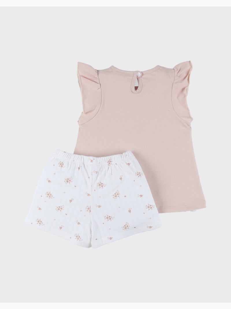 Pyjama bébé, coton pointelle Noukie's Beige - Kiabi