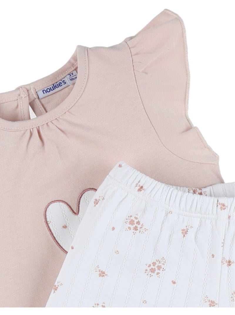 Pyjama bébé, coton pointelle Noukie's Beige - Kiabi