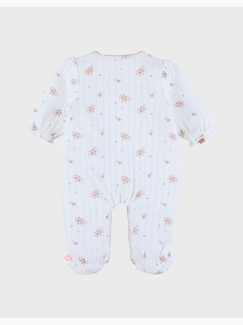 Pyjama bébé, coton pointelle Noukie's Blanc - Kiabi