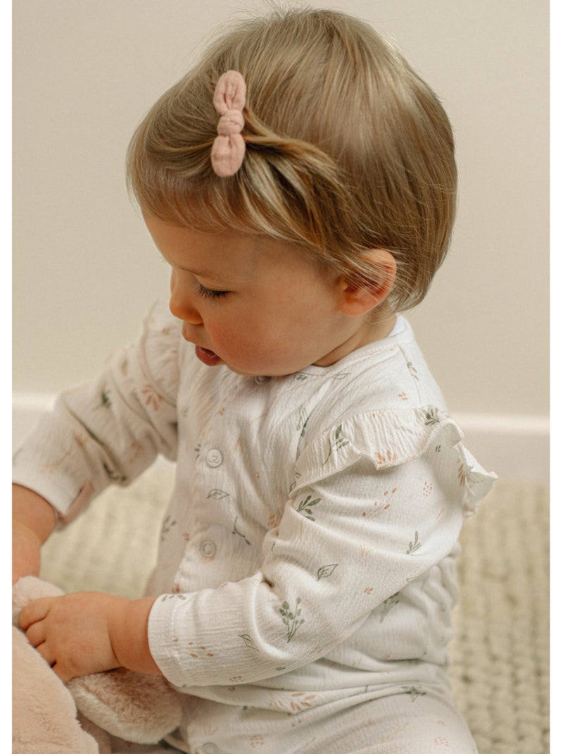 Pyjama bébé, coton pointelle Noukie's Blanc - Kiabi