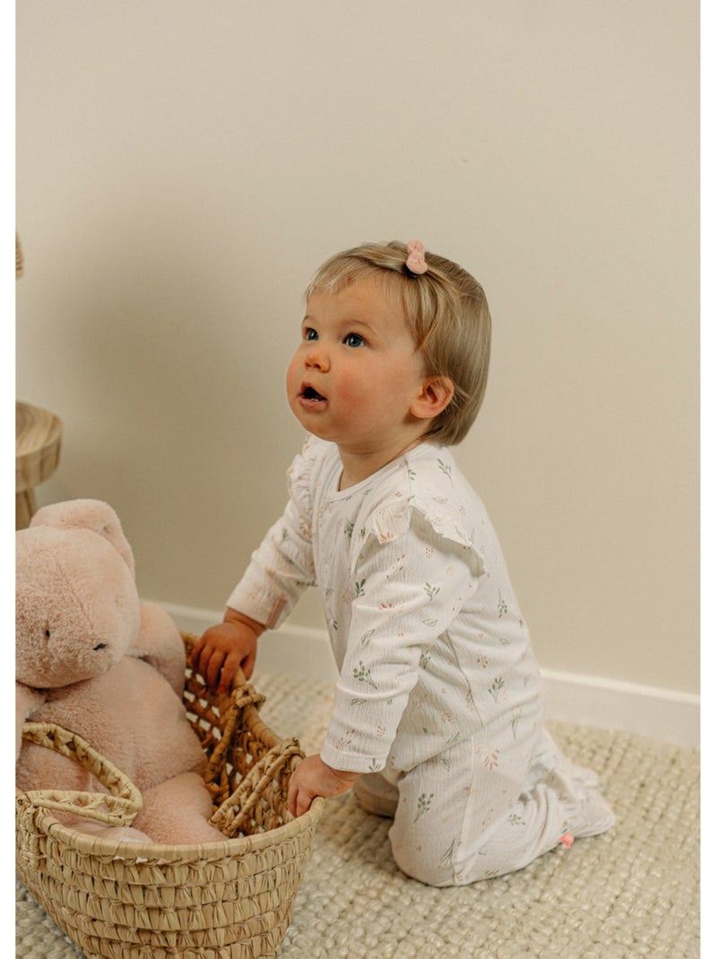Pyjama bébé, coton pointelle Noukie's Blanc - Kiabi