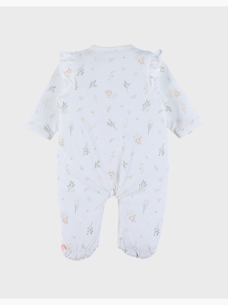 Pyjama bébé, coton pointelle Noukie's Blanc - Kiabi