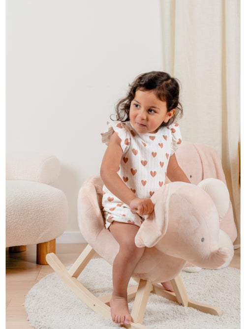 Pyjama bébé, coton pointelle Noukie's - Kiabi