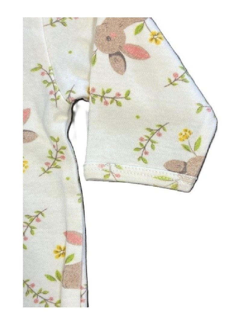 Pyjama bébé coton "PRINTEMPS" Les Chatounets Beige - Kiabi