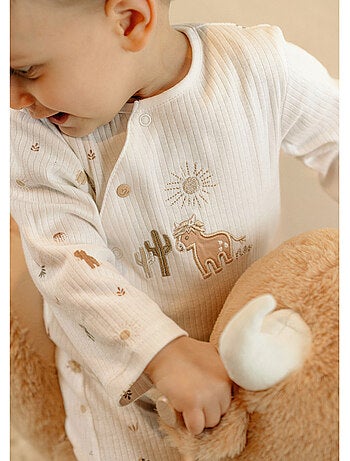Pyjama bébé, coton structuré Noukie's