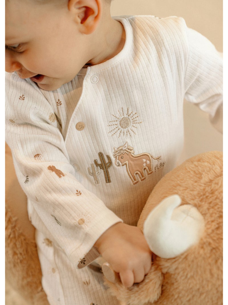 Pyjama bébé, coton structuré Noukie's Blanc - Kiabi