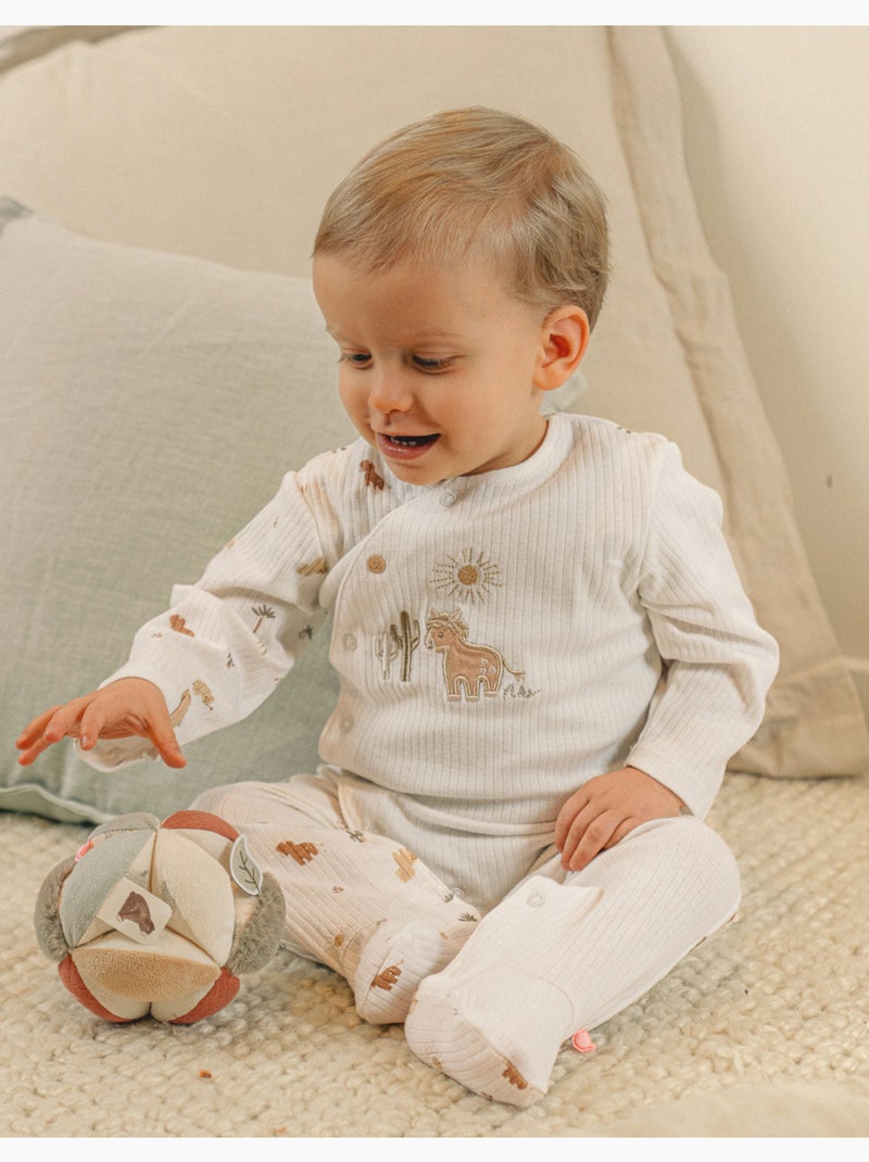 Pyjama bébé, coton structuré Noukie's Blanc - Kiabi