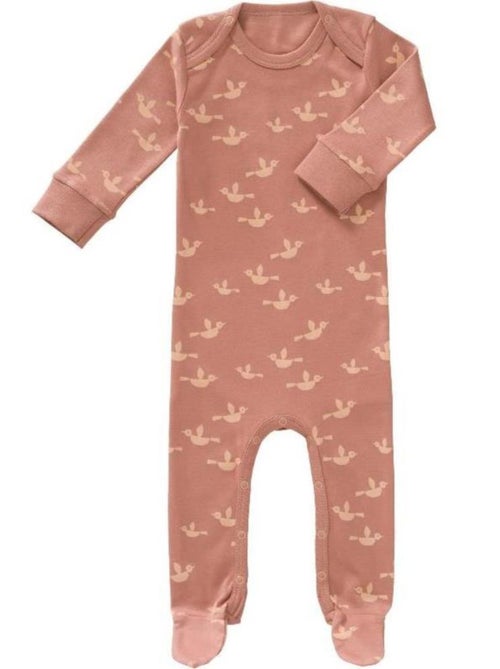 Pyjama Bébé en Coton Bio - Oiseaux - Kiabi