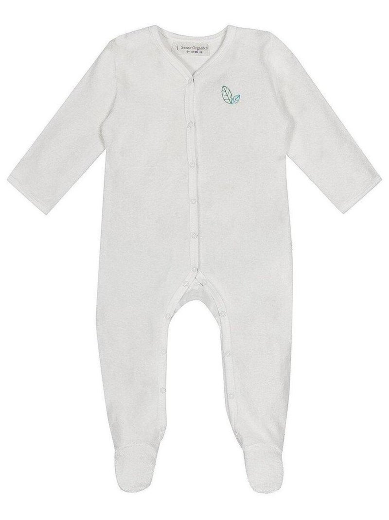 Pyjama Bébé en Coton Bio Blanc Blanc - Kiabi