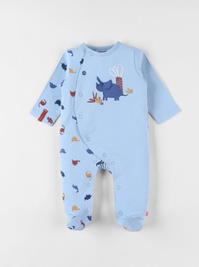 Pyjama bébé en jersey de coton, dino Noukie's Bleu - Kiabi