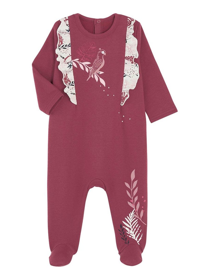 Pyjama bébé en molleton Paraiso Rose - Kiabi