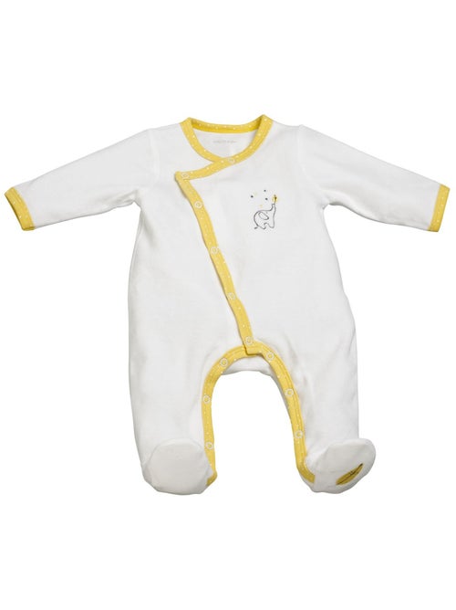 Pyjama bébé en velours - SAUTHON - Kiabi