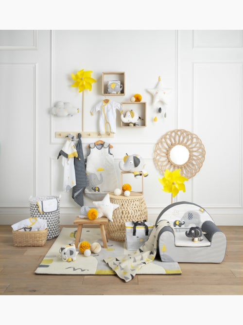 Pyjama bébé en velours - SAUTHON - Kiabi