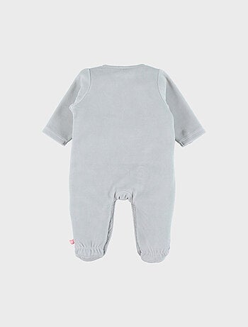 Pyjama bébé en velours à broderie lapin Noukie's