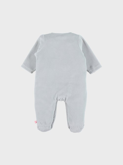 Pyjama bébé en velours à broderie lapin Noukie's - Kiabi