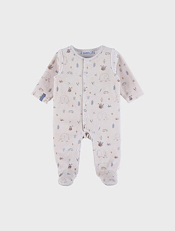Pyjama bébé en velours à motif jungle Noukie's