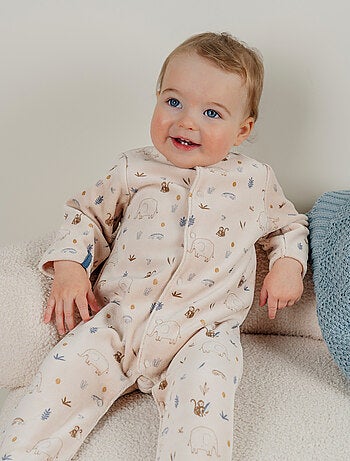 Pyjama bébé en velours à motif jungle Noukie's