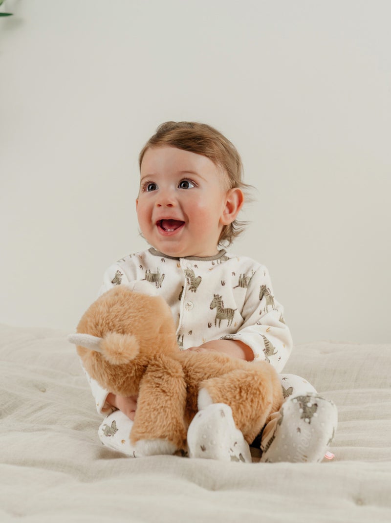 Pyjama bébé en velours à motif Noukie's Blanc - Kiabi