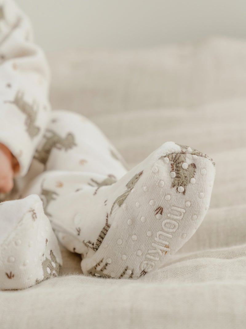 Pyjama bébé en velours à motif Noukie's Blanc - Kiabi