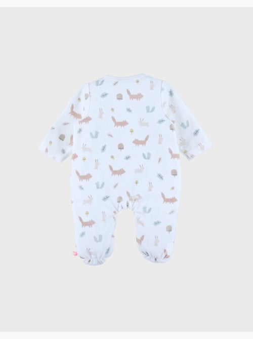 Pyjama bébé en velours à motifs Noukie's - Kiabi