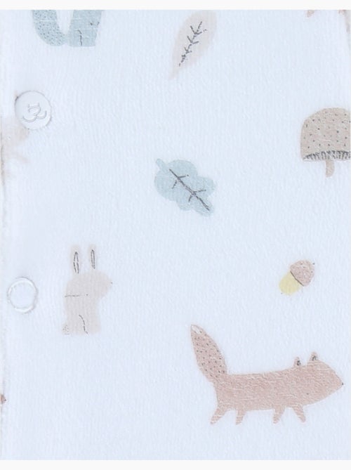 Pyjama bébé en velours à motifs Noukie's - Kiabi