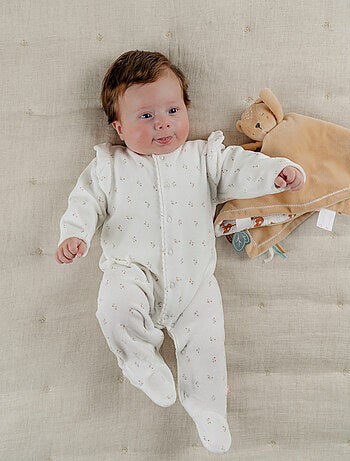 Pyjama bébé en velours à volants Noukie's
