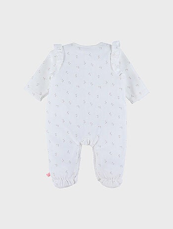 Pyjama bébé en velours à volants Noukie's