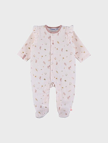 Pyjama bébé en velours à volants Noukie's