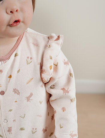 Pyjama bébé en velours à volants Noukie's
