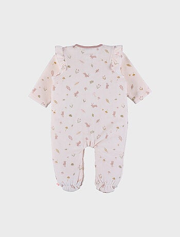 Pyjama bébé en velours à volants Noukie's