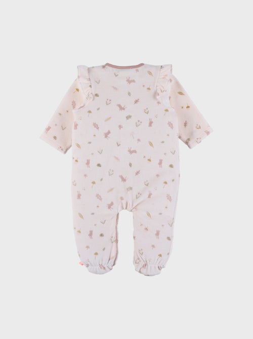Pyjama bébé en velours à volants Noukie's - Kiabi