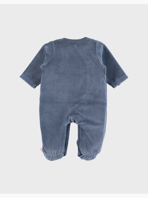 Pyjama bébé en velours avec broderie éléphant Noukie's - Kiabi
