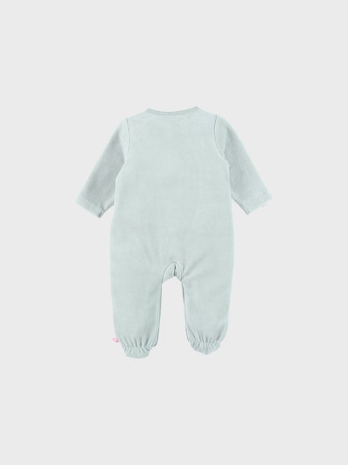 Pyjama bébé en velours avec broderie escargot Noukie's - Kiabi