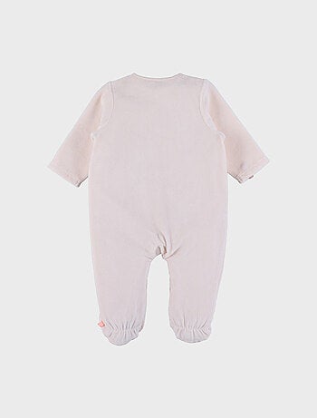 Pyjama bébé en velours avec broderie lapin Noukie's
